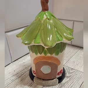 Cute Caribbean Ceramic Hut  House dish.